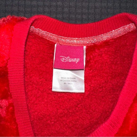 Disney Red Kids Sweatshirt with Sequin Bow - Picture 3 of 6